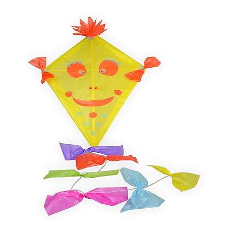 Drachen Bastelset mit viel Zubehör gelb zum bemalen und bekleben Kinderleicht - Drachenbasteln wie früher mit Drachenpapier u