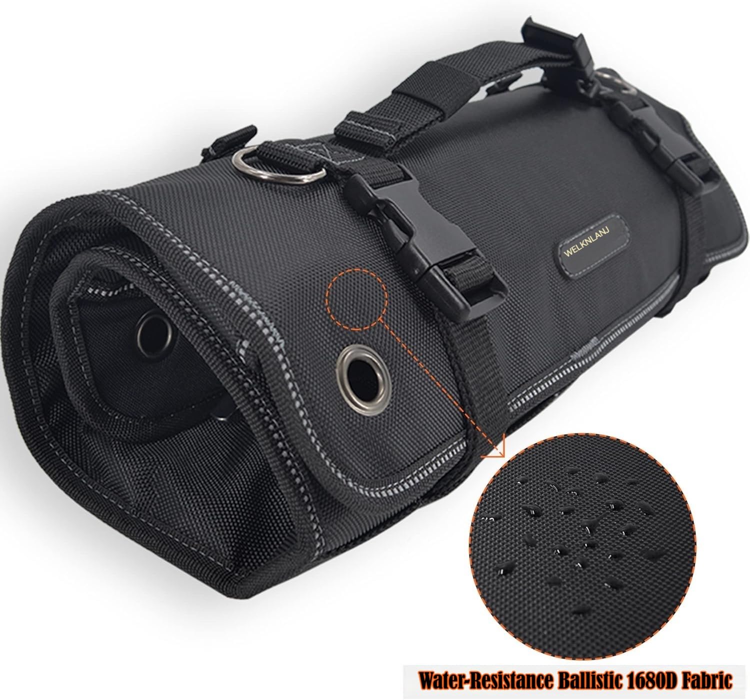 22 Taschen Schraubenschlüsselrolle, Schraubenschlüssel-Set, Werkzeugrolle, Schraubenschlüsseltasche, Schraubenschlüssel-Werkzeugrolle, Schraubenschlüsselhaltertasche, aufrollbarer Organizer 2