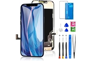 for iPhone 13 Screen Replacement 6.1 Inch, Diykitpl 3D Touch LCD Display for A2482, A2631, A2635, A2633, A2634, with Repair Tools Kit+Screen Tempered Protector+Waterproof Frame Adhesive Sticker
