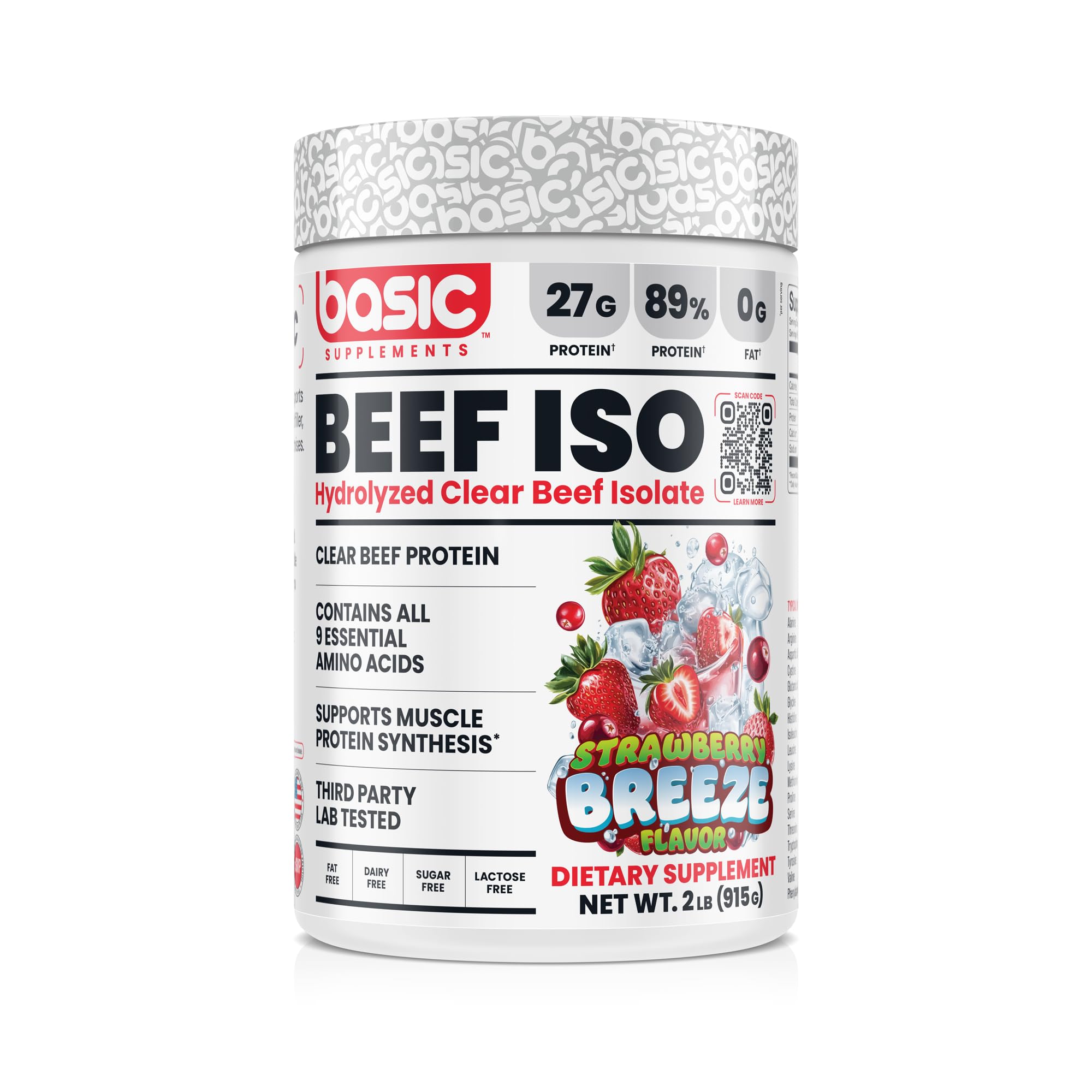 Hydrolyzed Clear Beef Isolate BEEF ISO (Strawberry Breeze)
