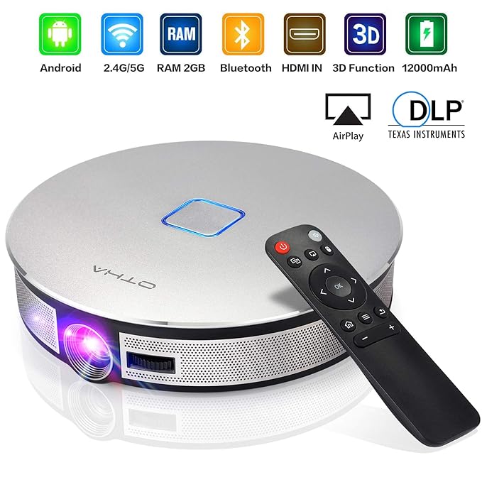 OTHA Mini Proyector Portátil 3D-Videoproyector 3500 Lúmenes Pico ...