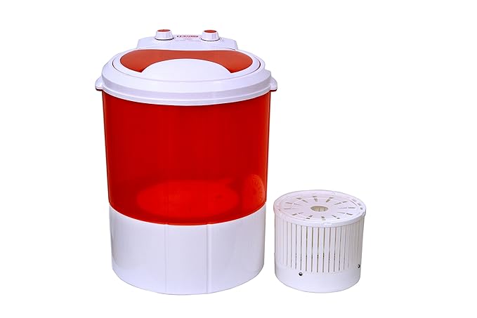 Hilton 3 kg Semi-Automatic Top Loading Washing Machine (HIMW-300, Red)