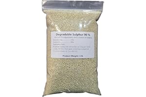 Sulfur Pellets 90% - Degradable Sulphur for Soil pH Adjustment and Sulphur Source, Lower Soil pH for Acid-Loving Plants (3 LB