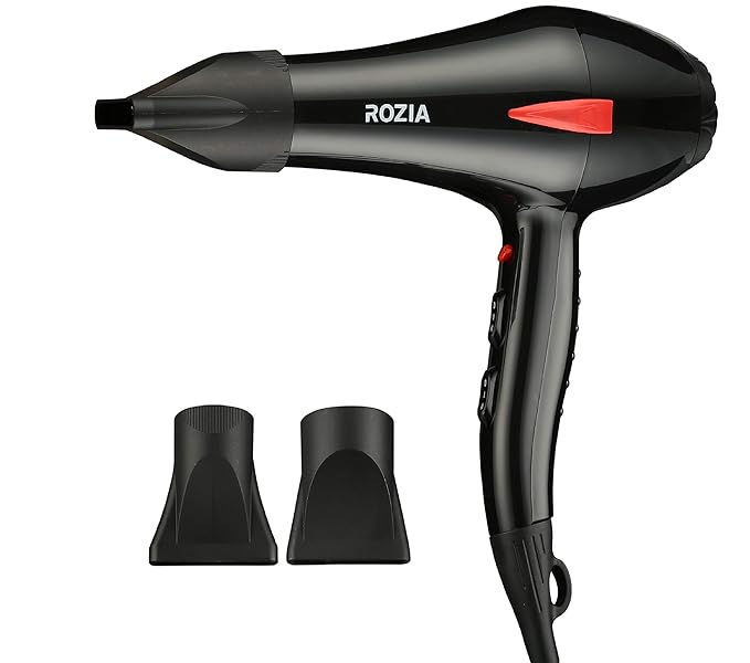 ROZIA Hair dryer for womens HD8300 ,Black (2000 Watt)
