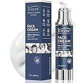 6-in-1 Face Cream for Men - Anti-Aging Moisturizer with Hyaluronic Acid & Niacinamide, Reduces Wrinkles, Dark Spots, Under Eye Bags, For Dry Skin, Daily Hydrating Face & Eye Treatment (Unscented)