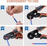 Preciva AWG 28-5 Hexagonal Crimping Pliers Self-Adjusting Ratchet Tool view 5