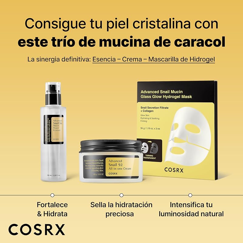 Snail Mucin 96% Power Face Serum 3.38 fl oz 100ml, Serum Hidratante para el Rostro, Cuidado Personal, Piel Brillante bajo el Maquillaje, Cuidado de la Piel Coreano, Belleza Coreana — foto 7 de 7