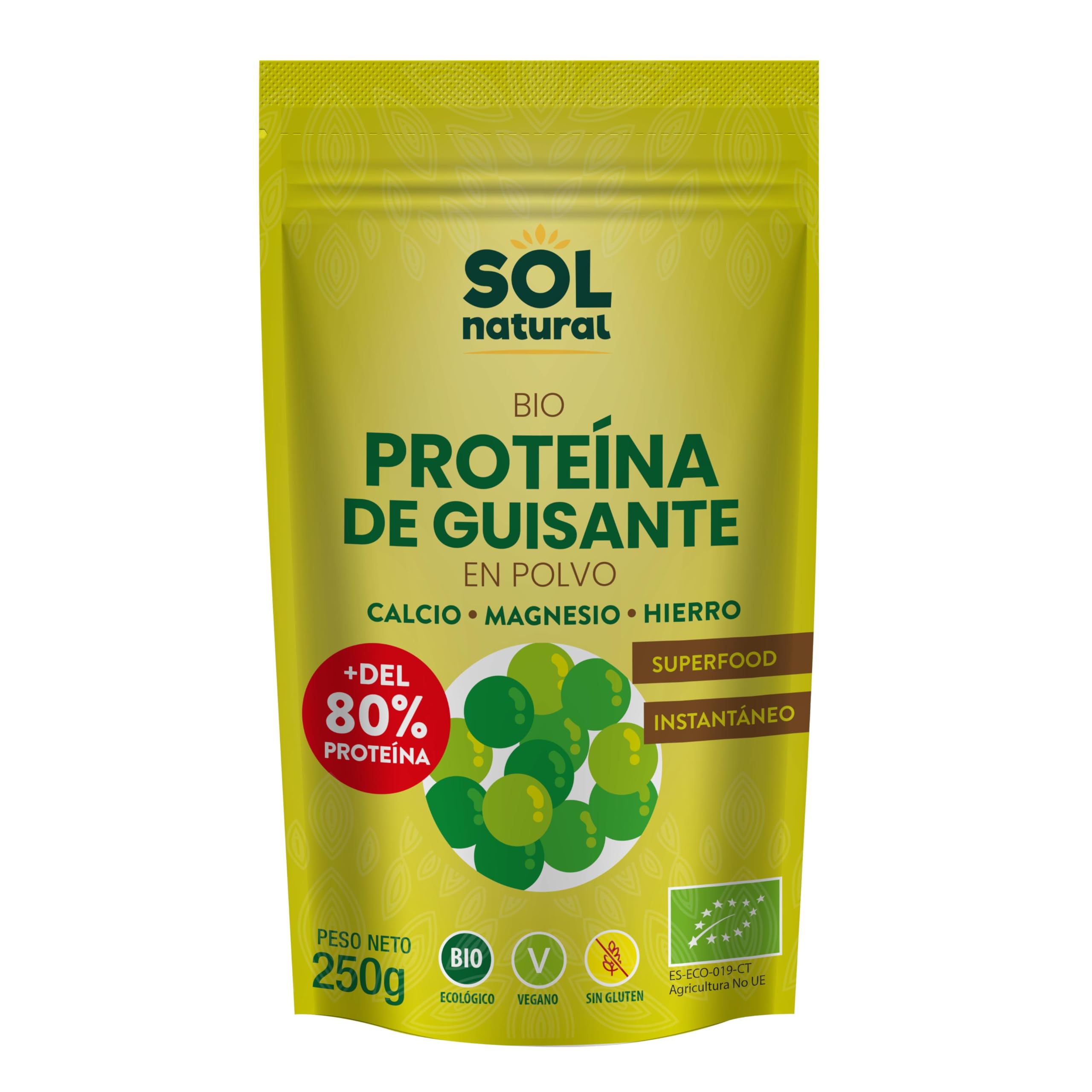 Sol Natural SOLNATURAL PEA PROTEIN Bio 250g, Not Applicable