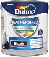 Dulux Weather Shield Quick Dry Satin Paint 2.5 L Black view 2