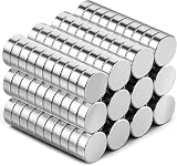 WATELL Neodymium Magnets 40 Pcs 6x3mm Silver for Office & Home view 1