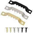 Small Sawtooth Picture Hangers with Screws - 50 Pack, Picture Hanging Hooks Perfect for Hanging Photo Frames, Canvas, Artwork, Paintings and More