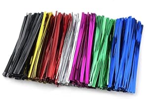 TKYPZY 700 Pcs Bags Twist Tie Bread Ties for Party Twist Ties for Bag Metallic Twist Ties for Candy Bags Coffee Bags Plastic Bags Bread Bags Treat Bags Cake Pops Gift Wrapping Bags Foil Twist Ties (7 Colors)