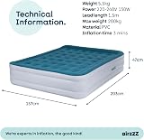 airzzZ Slumber Plus Air Bed Double High Raise Non Slip Inbuilt Pump view 9