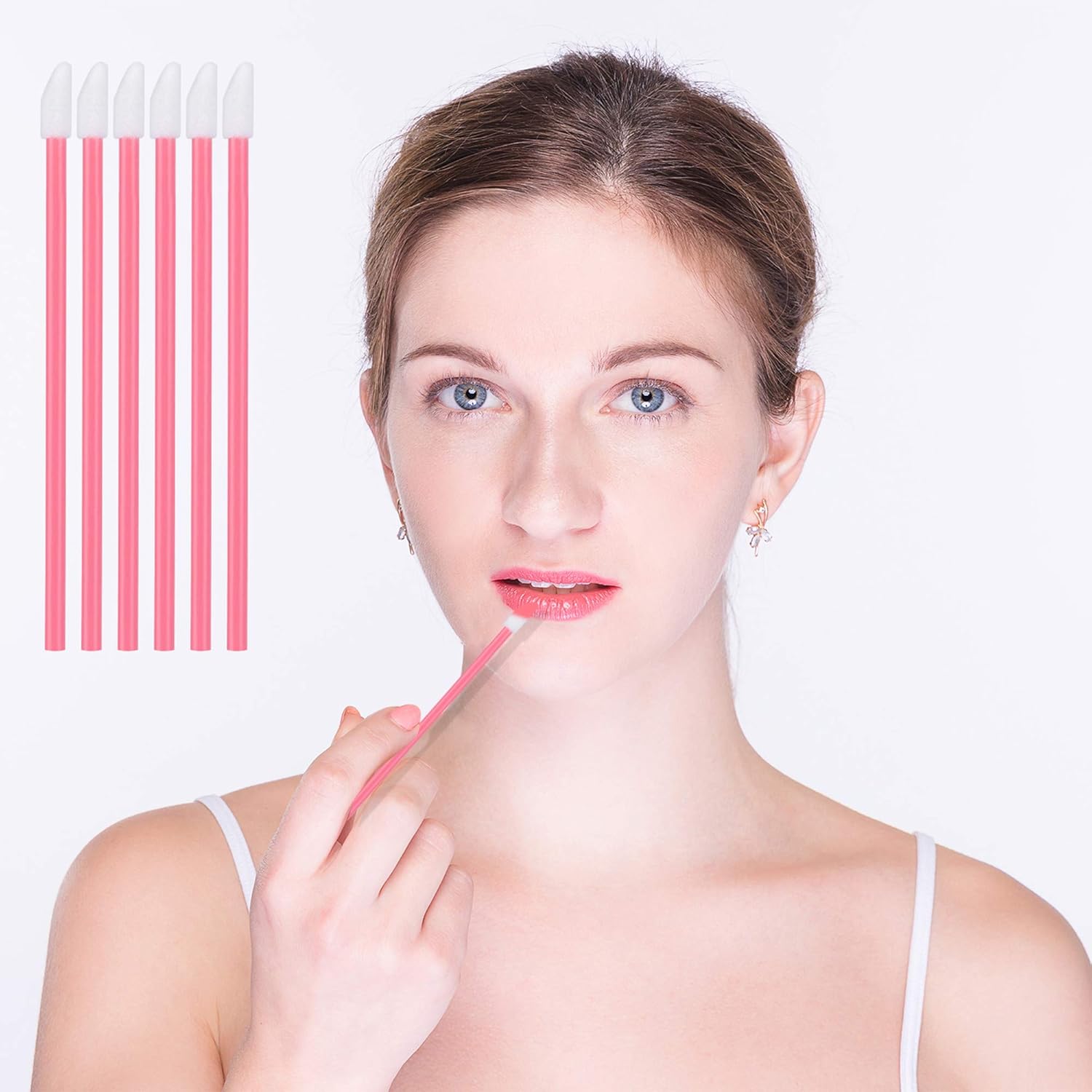 400PCS Disposable Lip Brushes Lip Gloss Applicators Make Up Brush Lipstick Lip Gloss Wands Makeup Applicators Brushes Applicator Tool Makeup Beauty Tool Kits Disposable Lip Brushes Tool Kits Pink: Beauty