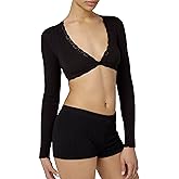 Florence by Mills Womens Villa Collection Pointelle Tie Front Top