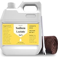 21.17 Ounce Sodium Lactate for Soap Making & Lotions, Premium Sodium Lactate Liquid, 60% Concentration, Cosmetic Grade, Moist