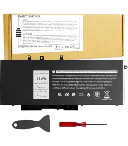 Amazon.com: Fancy Buying 68W GJKNX Laptop Battery for Dell