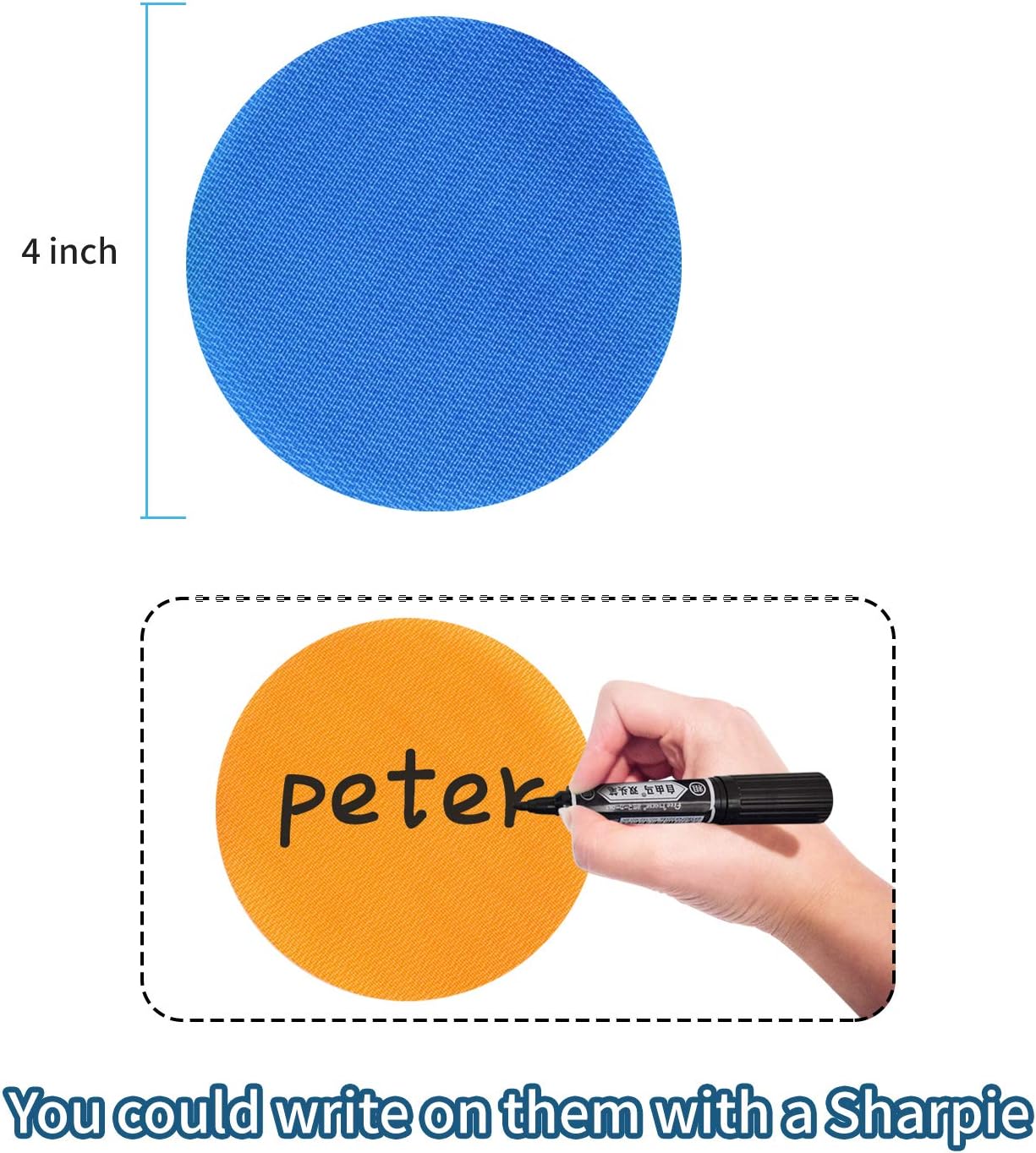 IKAYAS 81 Pcs Carpet Sitting Spot Carpet Spots Markers for Classroom, Carpet Circles Dots Sitting Spots Circle Spots for Kids, 9 Colors: Toys & Games