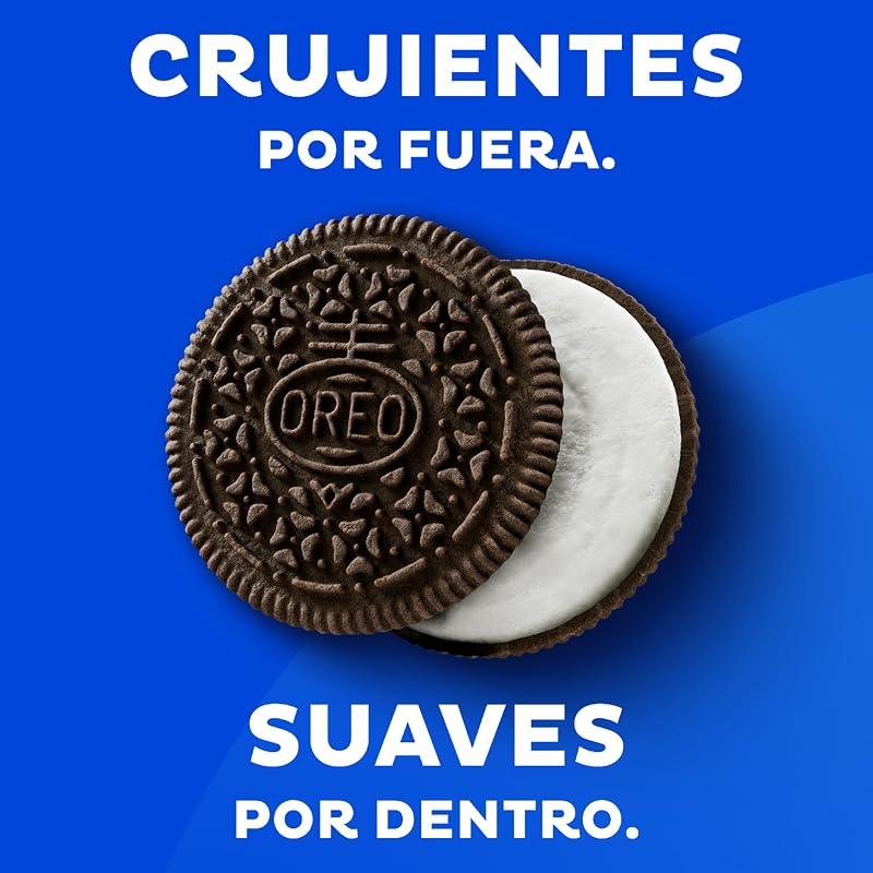 Biscoitos de cacau recheados com creme oreo original sabor baunilha 154g - pacote de 16