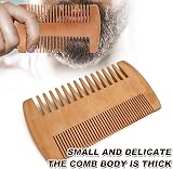 TakFree Beard Brush Comb Set for Men Wooden Boar Bristle Beard Grooming Kit view 2