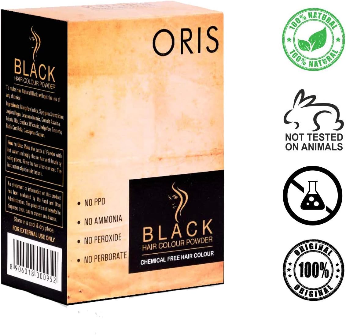 Deewal's ORIS BLACK HAIR COLOUR 120G