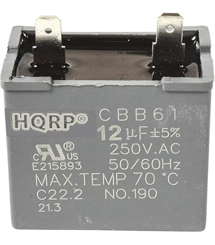 HQRP 12uf Refrigerator Capacitor for GE WR62X79 JSU21X126