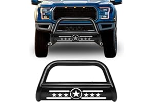 AISHAN Bull Bar Pickup Truck 3" Brush Grille Guard with Removable Skid Plate Front Bumper, Compatible with 2004-2022 F150 / 2003-2017 Expedition/ 2006-2008 MK-LT/ 2003-2014 Navigator, Black