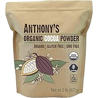 Anthony's Organic Cocoa Powder, 2 lb, Gluten Free, Non GMO