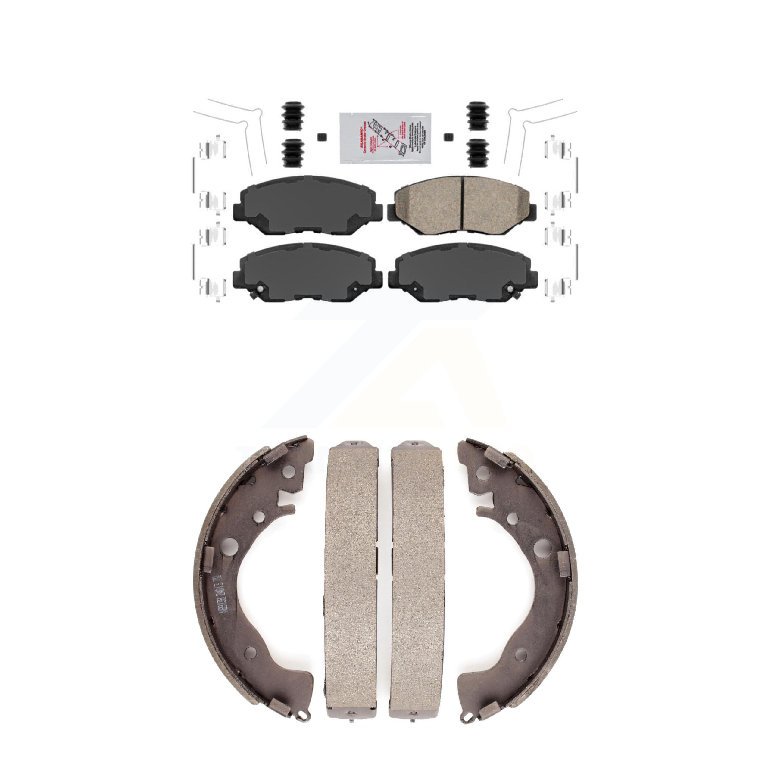 Transit Auto Front Rear Ceramic Disc Brake Pads Kit