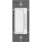 Legrand Radiant Digital Countdown Timer Rocker Light Switch, for Home Lighting Control, with Locator & Time Indicator, 60/40/20/10 Minute Settings, RT2WCCV4, White, 1 Count
