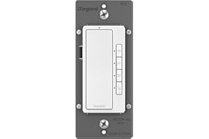 PASS & SEYMOUR Legrand Radiant RT2WCCV4 Digital Countdown Timer with Locator Light and Time Indicator, 60, 40, 20 and 10 Minute Settings, White (1 Count)