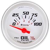 Equus 8264 2" Electric Oil Pressure Gauge with Multi Color Back Light