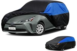 GUNHYI Toyota Car Cover Custom Fit Toyota Prius C Waterproof All Weather, Lightweight Full Exterior Cover for Automobiles Outdoor Sun UV Rain Dust Snow Wind Protection.