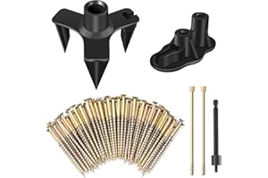 MARKETTY Squeaky Floor Repair Kit, Floor Fix Screws Kit for Most Wood Floors, Eliminate Squeaky Noise Under Carpeted Floors, Hardwood, Vinyl, and Linoleum Floors, Contains 5 Tools and 50 Screws