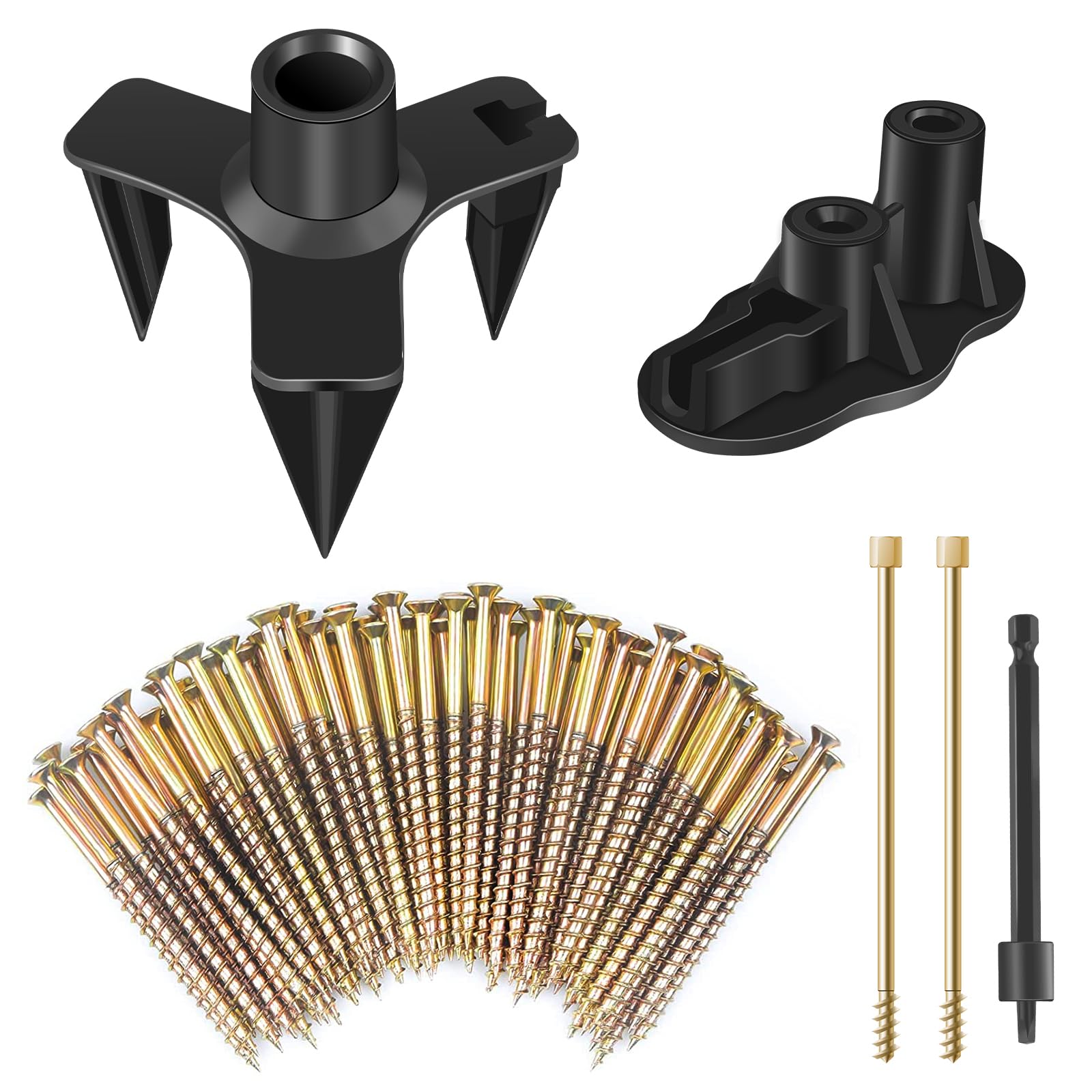 Photo 1 of Squeaky Floor Repair Kit, Floor Fix Screws Kit for Most Wood Floors, Eliminate Squeaky Noise Under Carpeted Floors, Hardwood, Vinyl, and Linoleum Floors, Contains 5 Tools and 50 Screws