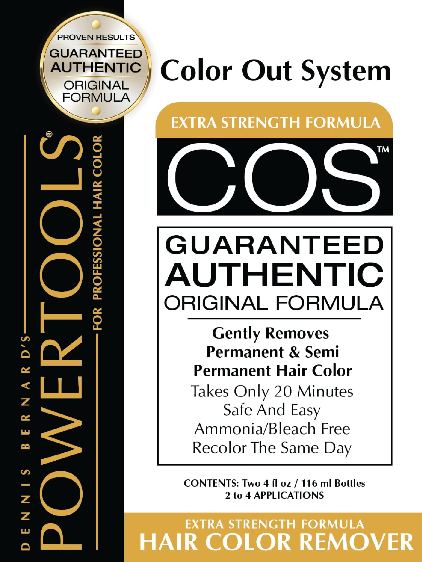 COS, The Original Color Out System | Guaranteed Authentic Original Formula l Safely Remove Semi & Permanent Hair Color | Ammonia Free