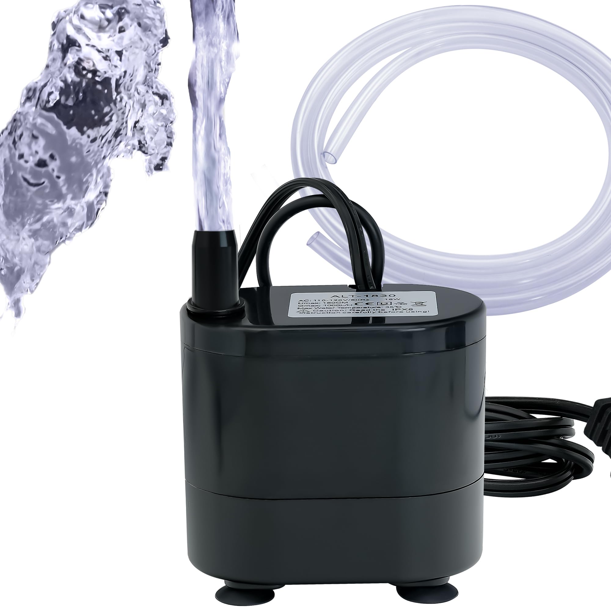 Photo 1 of Upgraded Mini Submersible Pump with Water Level Sensor,18W Small Condensate Multifunction Circulation Pump fit for Portable AC Unit Air Conditioner Dehumidifier Commercial Ice Maker