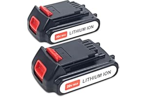 orstaimer LBXR20 2Packs 20V Lithium Ion Battery Replace Battery for Black and Decker 20 Volt Max Battery LB20 LBX20 LBX4020Cordless Power Tools (4.0Ah)