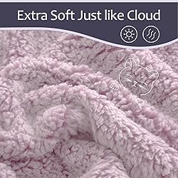 EMME Fuzzy Fleece Warm Throw Blanket 50"x60" Ultra
