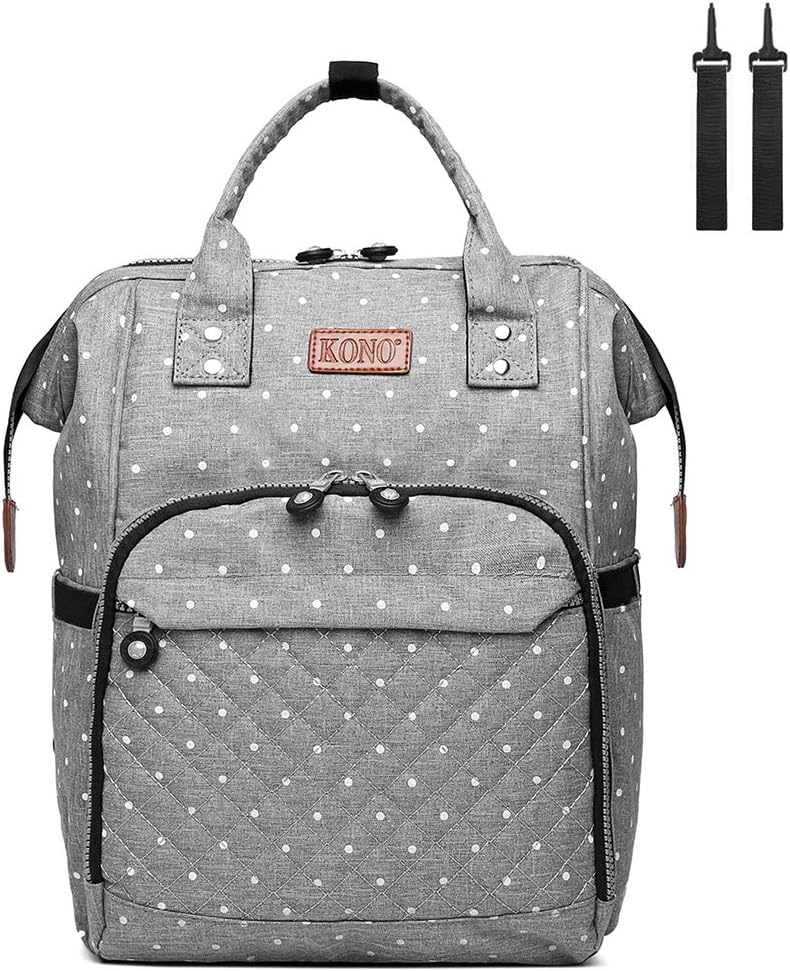 Kono Baby Changing Bag Backpack, MultiFunction Diaper Nappy Rucksack