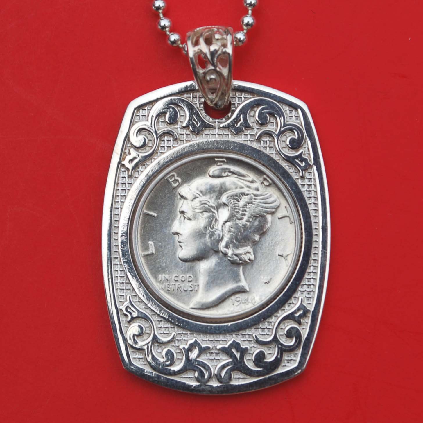 Mercury Dime Necklace on Sale, 60% OFF 