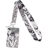 Pinstant Junji Ito Tomie Uzumaki Japanese Horror Manga 17.7" Neck Lanyard Keychain with ID Badge Holder