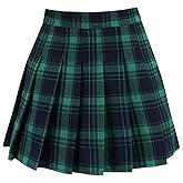 ZHANCHTONG Women's High Waist A-Line Pleated Mini Skirt Short Tennis Skirt