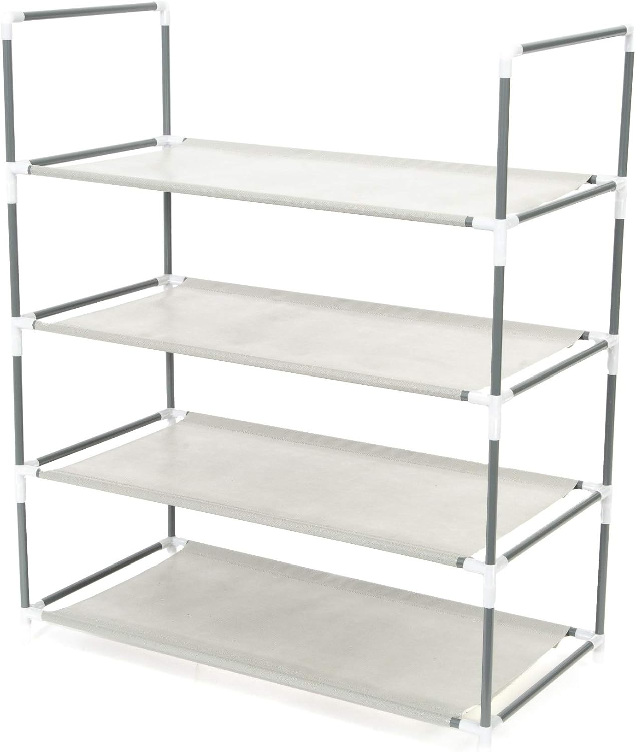 Compactor Salome Stackable 4 Shelf Rack Storage Organiser for 12 Pairs