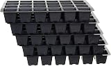 Bosmere N256 24 Cell Seed Tray Inserts, Pack of 5, Black view 3