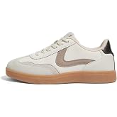 LUCKY STEP Women's Classic Fashion Sneakers | Casual Skate Shoes | Lace Up Walking Shoes