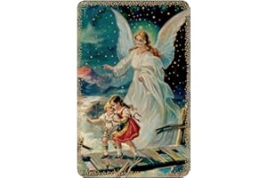 GIFTS CATHOLIC, INC. Lot of 10- Guardian Angel Prayer Card 3 3/8 in X 2 3/16 in Made in Italy