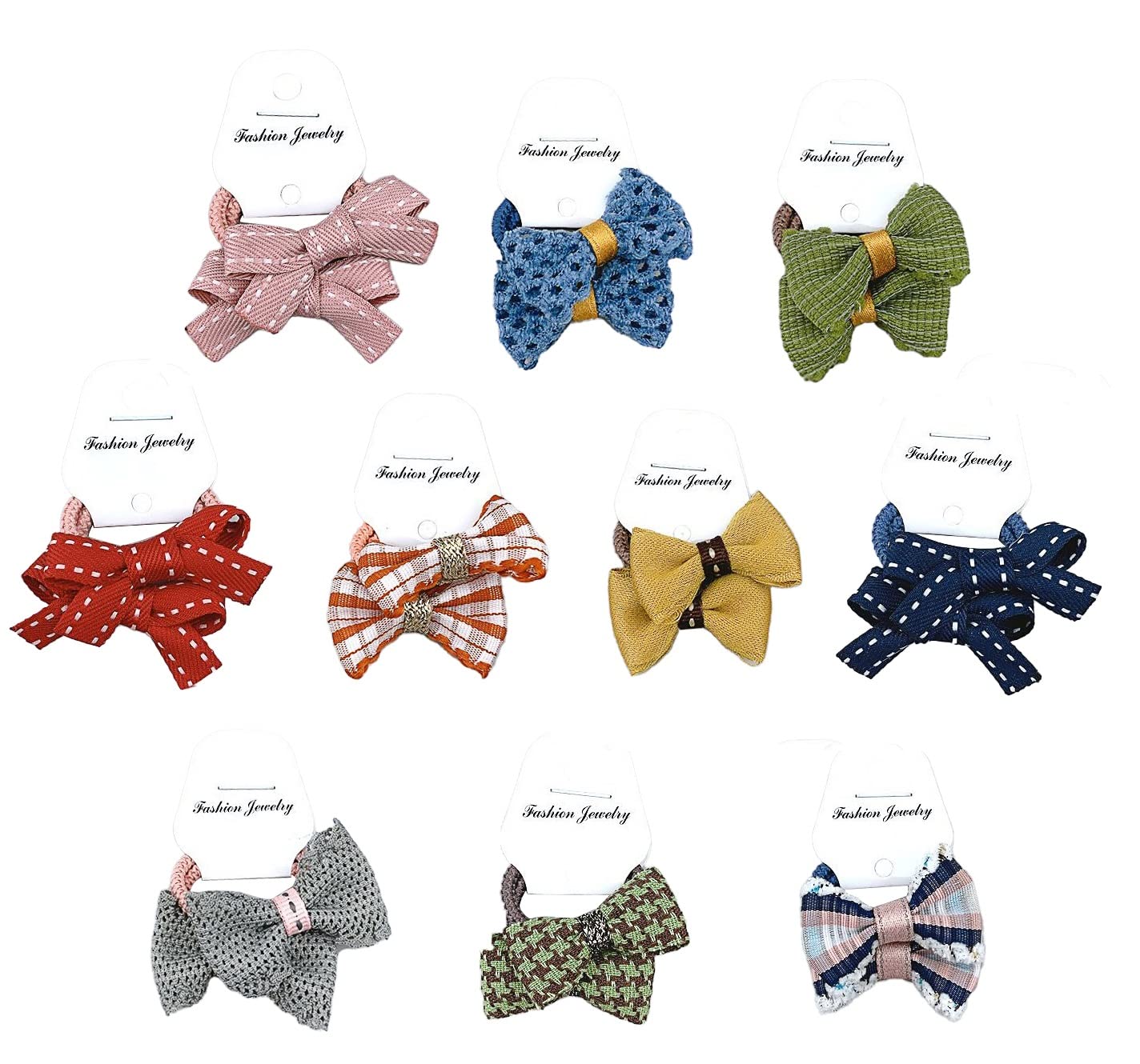 LYXOTO Cute Baby Girl Hair Bobbles Elastic Headband Soft Rubber Hair Band Colourful Ponytail Holder for Girls Teens Kids