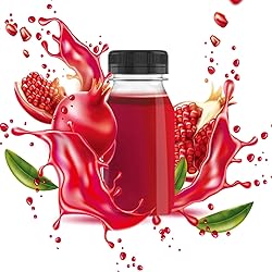 Hulless 5 Pcs 8 Ounce Plastic Juice Bottle Drink