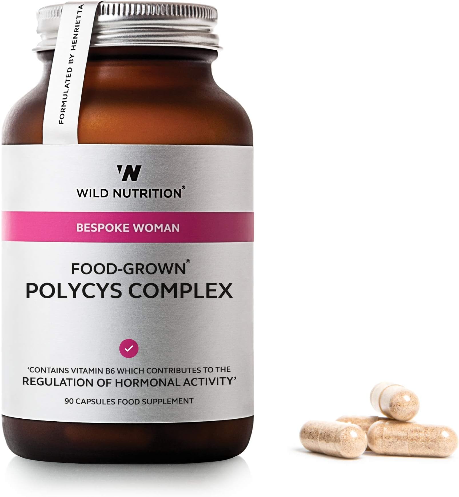 Wild Nutrition – Bespoke Woman – Natural Food-Grown Polycyc Complex – 90 Capsules